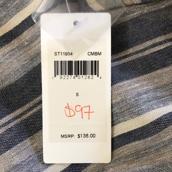 Splendid Striped Blouse NWT - Picture 5 of 8